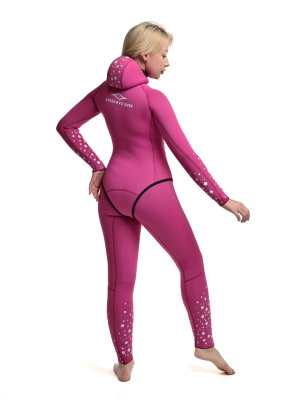 Гидрокостюм для фридайвинга розовый «Жемчуг», 5мм